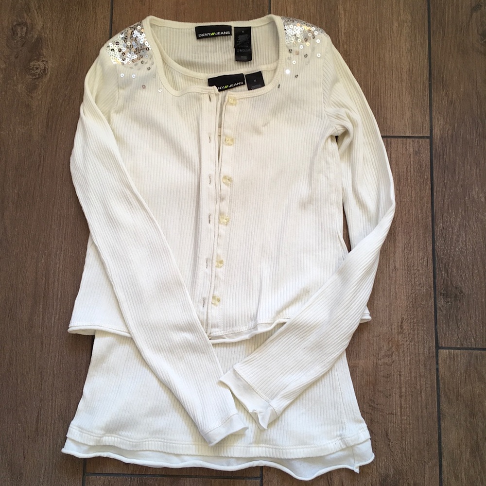DKNY Tank and Sweater Set, M